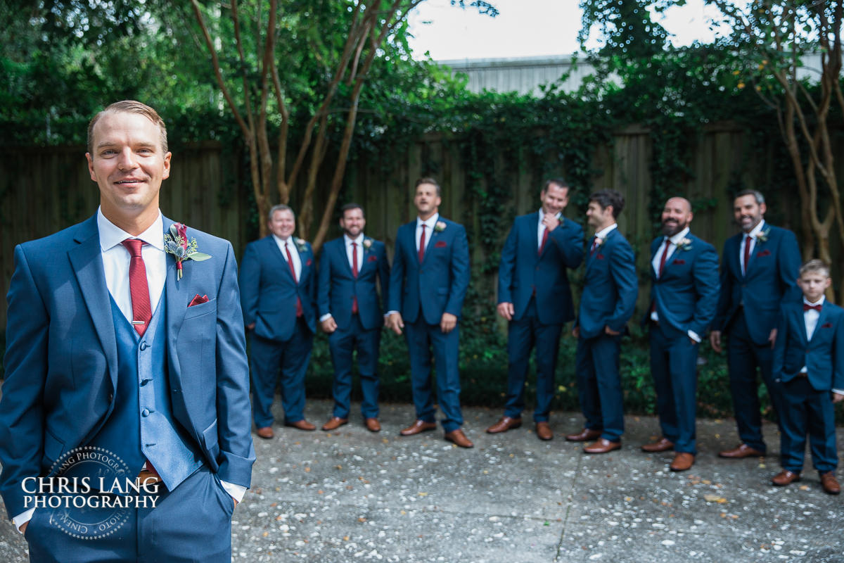 brooklyn arts center weddings - wilmington nc - bridesmaids - groomsman - bridal party photography - bride- groom - bridal party photo ideas - 
