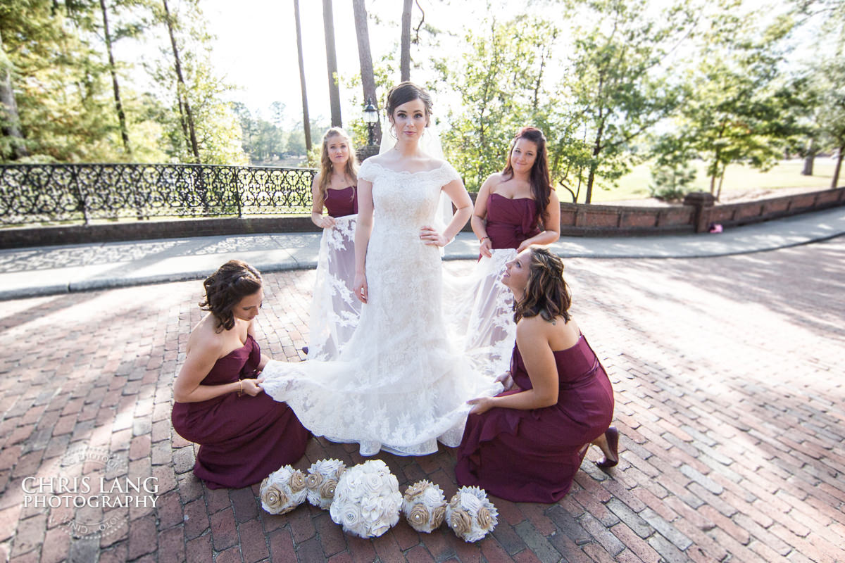bridesmaids - river landing - bridesmaids - groomsman - bridal party photography - bride- groom - bridal party photo ideas - 